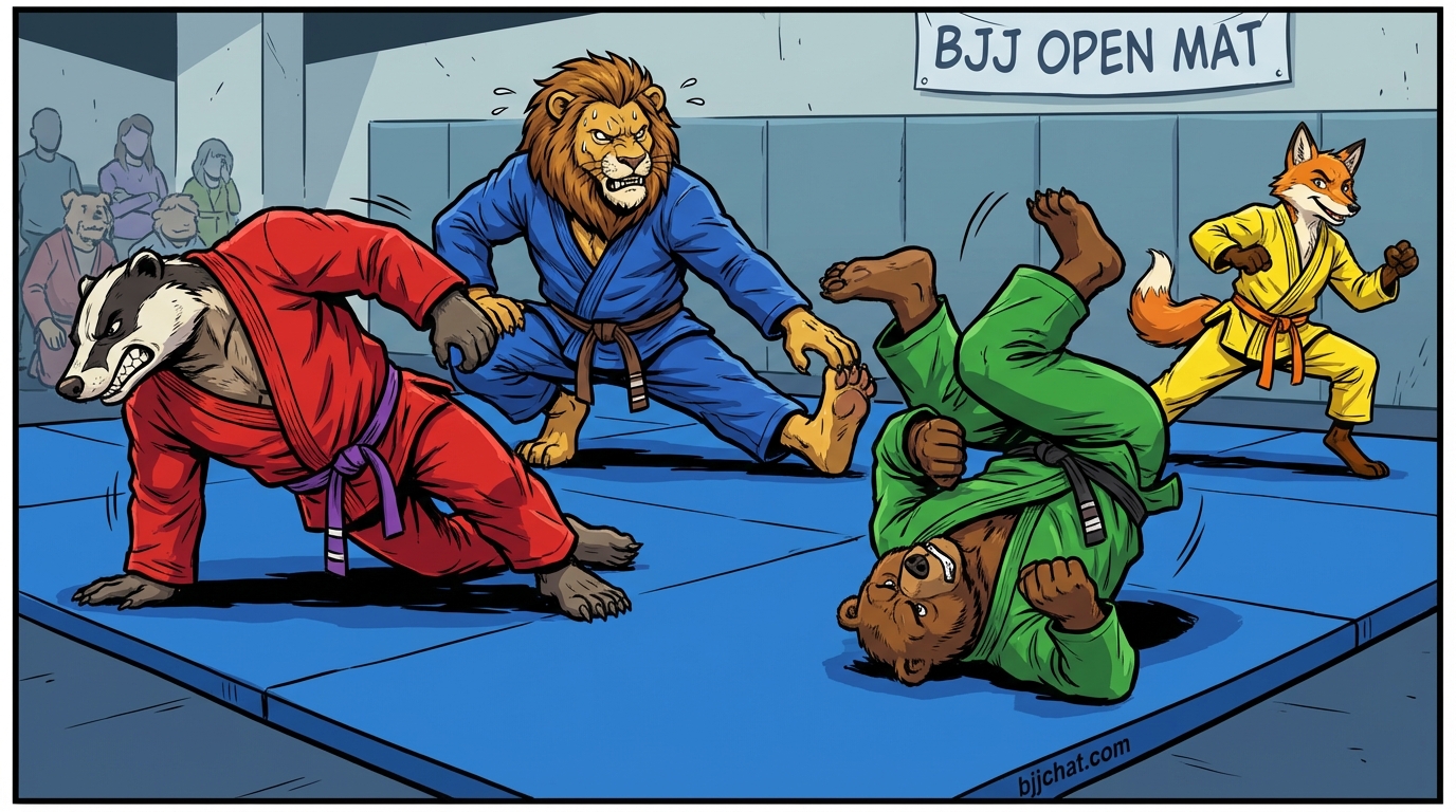 BJJ warm-up and stretching routine demonstration