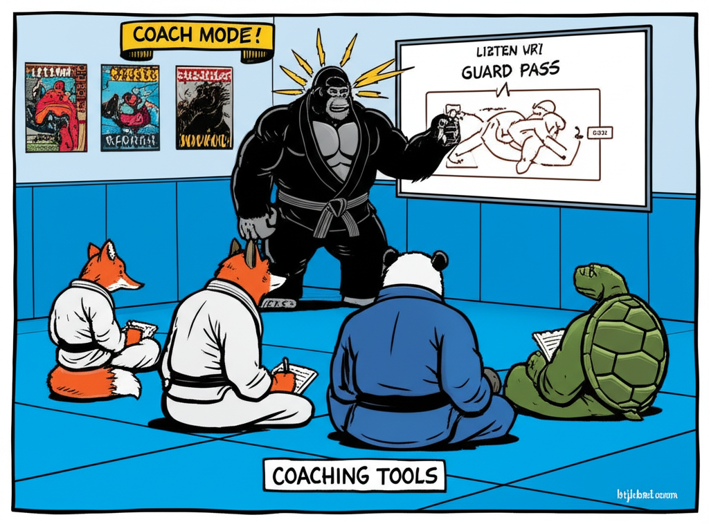 BJJChat coaching dashboard